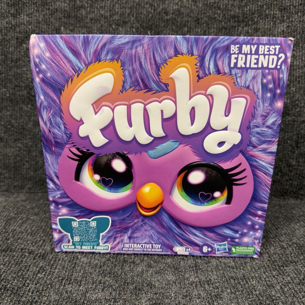 Hasbro Furby Purple Interactive Plush Toy 600+ Responses Voice Activated NEW